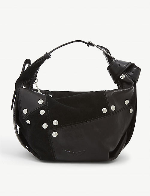 ZADIG&VOLTAIRE: Le Cecilia patchwork leather and suede shoulder bag