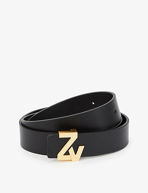 ZADIG&VOLTAIRE: Logo-buckle leather belt