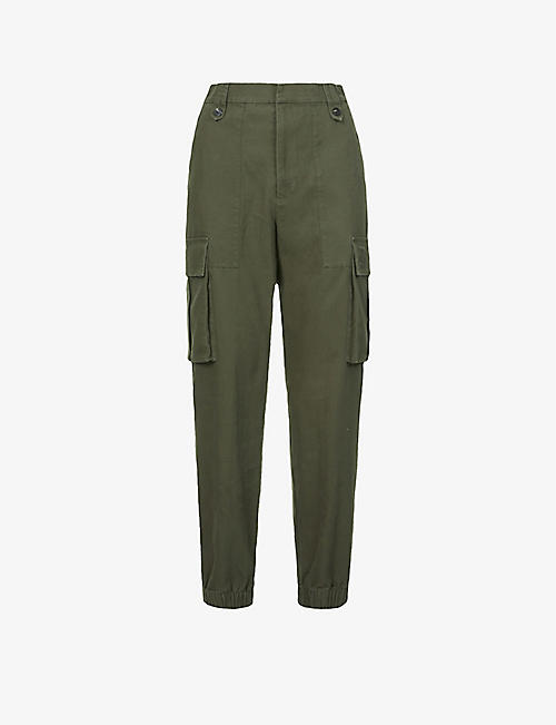 ZADIG&VOLTAIRE: Pilote tapered-leg cotton-twill trousers