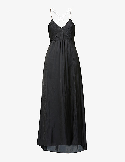 ZADIG&VOLTAIRE: Rayonne woven satin maxi dress