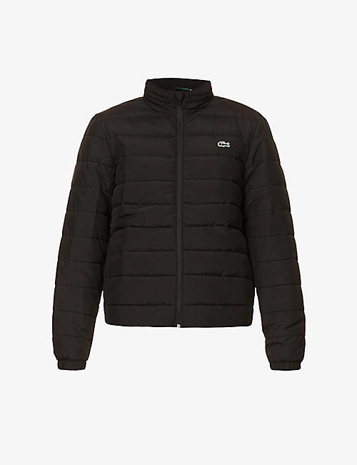 LACOSTE: Logo-embroidered quilted shell jacket