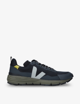 Shop Veja Men's Black/comb X Vibram Dekkan Low-top Recycled-polyester Trainers