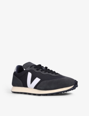 VEJA Men's Rio Branco mesh and leather trainers