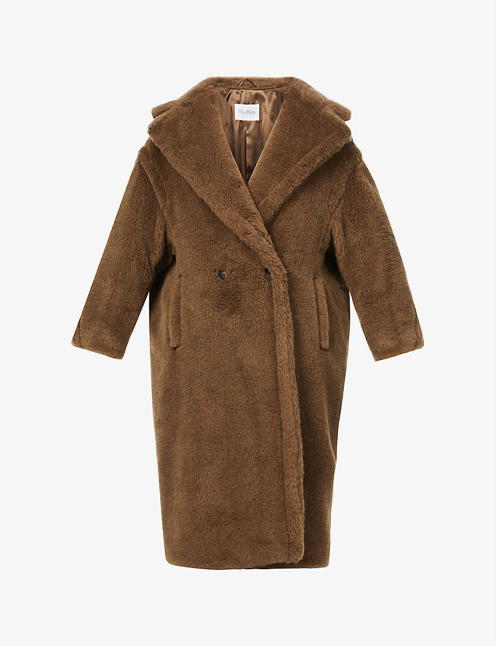wool and silk-blend coat Selfridges & Co Women Clothing Jackets Shearling Jackets Tedgirl alpaca 