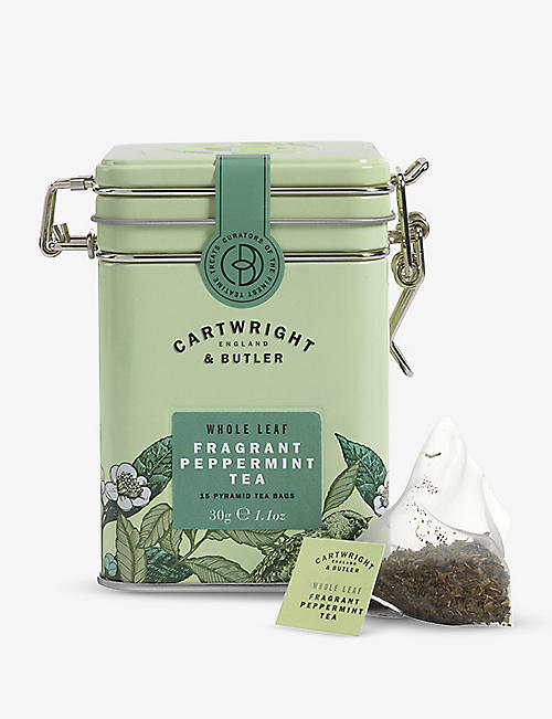 CARTWRIGHT & BUTLER: Fragrant peppermint blend 15 teabags 30g