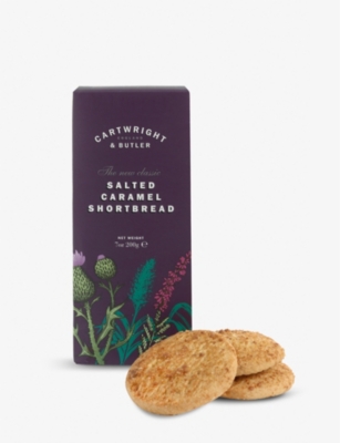 CARTWRIGHT & BUTLER: Salted caramel shortbread rounds 200g