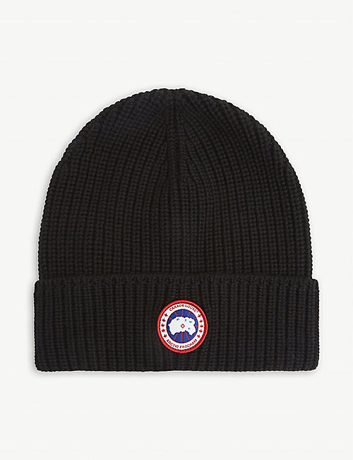 CANADA GOOSE：Arctic Disc 罗纹羊毛毛线帽