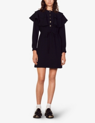 sandro long sleeve dress