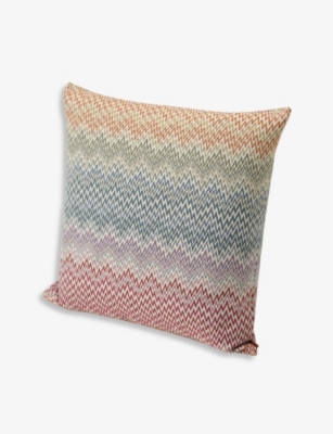 MISSONI HOME: Arras geometric-pattern woven cushion 60cm x 60cm