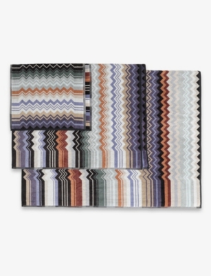 MISSONI HOME：Giacomo 几何图案棉质毛巾 5 件装