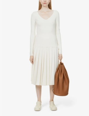 JOSEPH: V-neck stretch-woven top