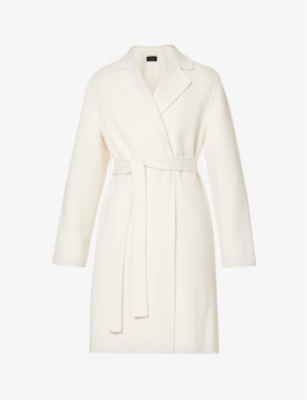 JOSEPH: Cenda belted wool and cashmere-blend coat