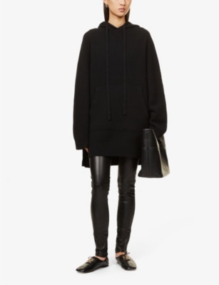 Joseph High-rise Slim-fit Leather Leggings In Black