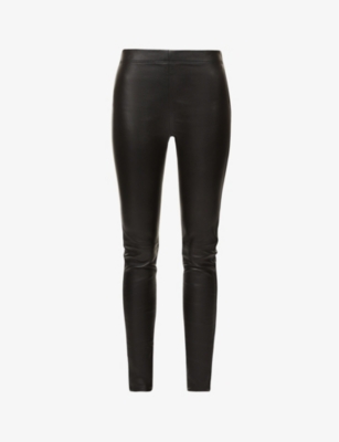 Gabardine Stretch Leggings in Black