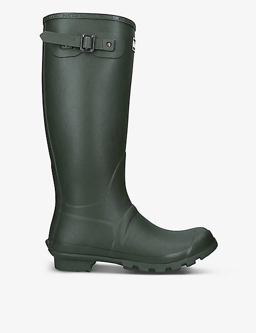 BARBOUR: Bede branded rubber wellington boots