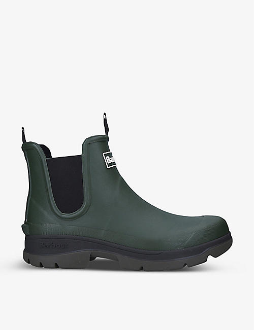 BARBOUR: Nimbus logo-branded rubber ankle boots