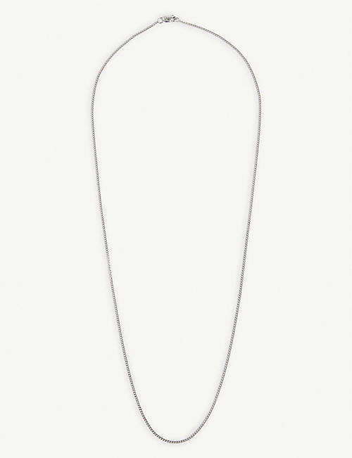MIANSAI: Cuban-chain rhodium-plated and sterling-silver necklace