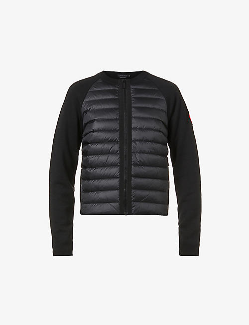 CANADA GOOSE: Hybridge Packable wool and shell-down jacket