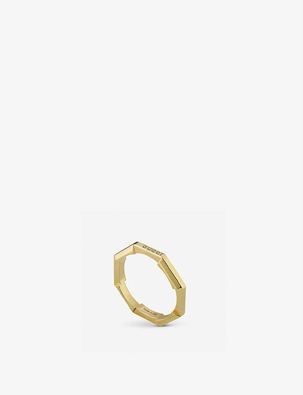 Shop Gucci Women's Yellow Gold Link To Love 18ct Yellow-gold Ring