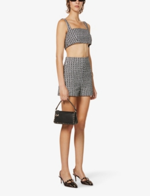 Rockstud Spike small leather shoulder bag