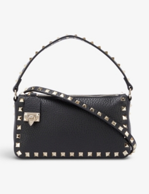 VALENTINO GARAVANI: Rockstud Spike small leather shoulder bag