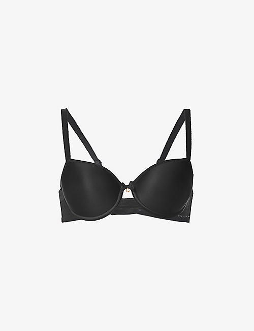 CHANTELLE: Alto stretch-jersey and lace half-cup T-shirt bra