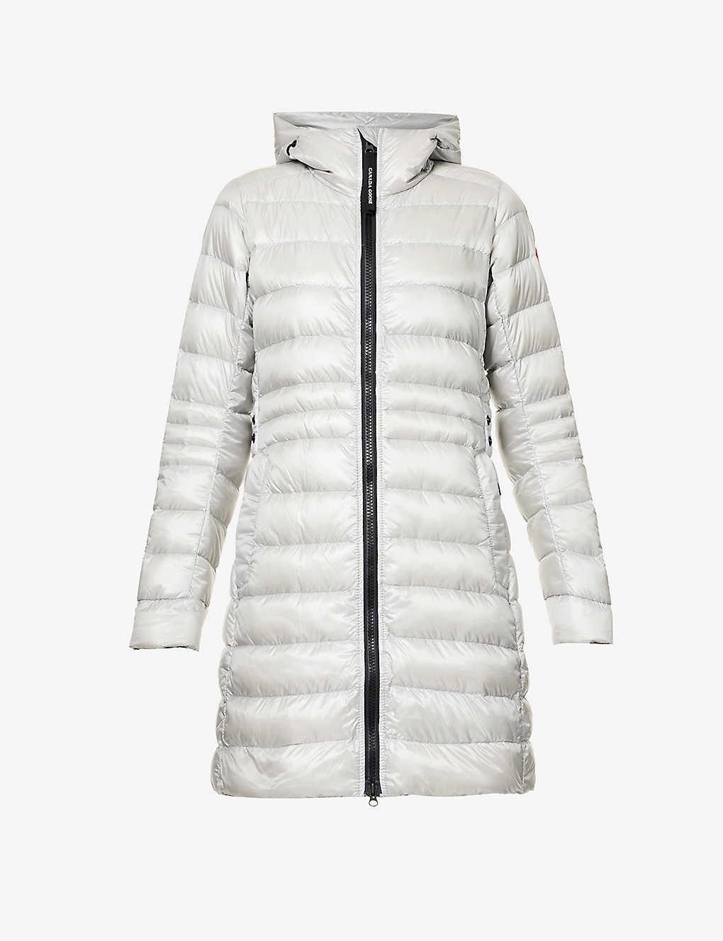 Shop Canada Goose Women's Silverbirch Cypress Padded Recycled-nylon Hooded Jacket In White