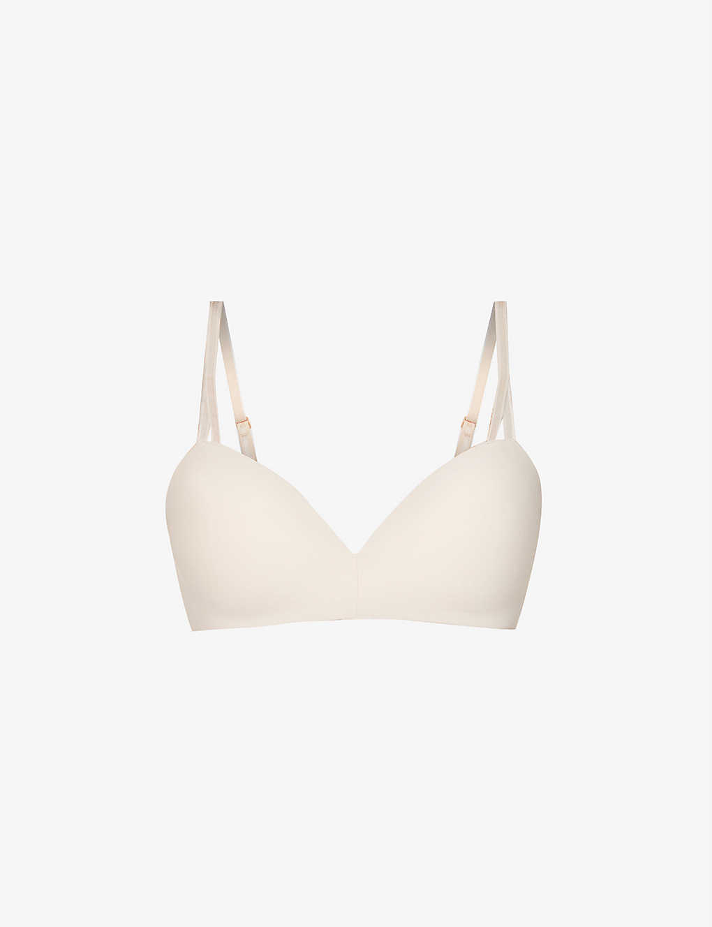 Calvin Klein Seductive Comfort Recycled Stretch-jersey Push-up Bra In Beechwood