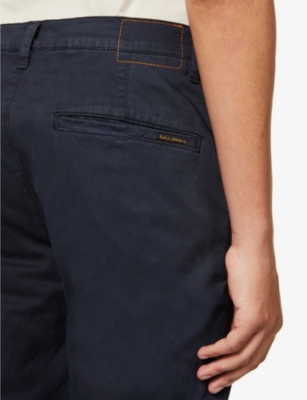 NUDIE JEANS - Easy regular-fit organic stretch-cotton trousers Selfridges.com