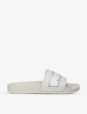 OFF WHITE C O VIRGIL ABLOH Industrial Belt rubber slides Selfridges