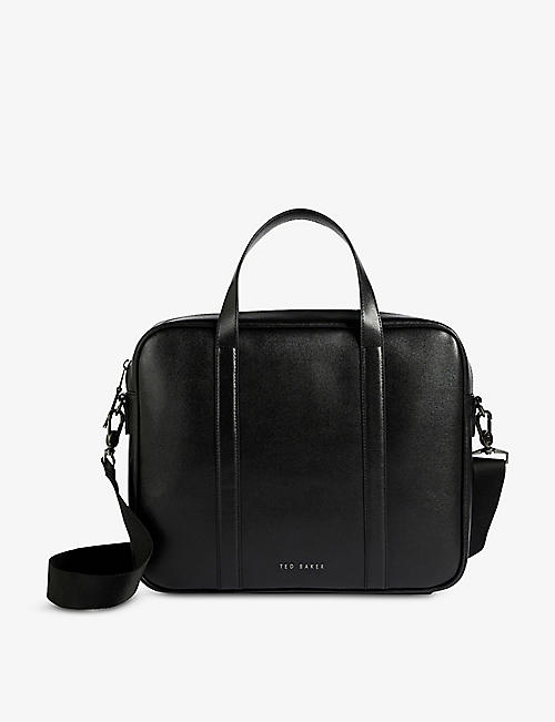 TED BAKER: Strath Saffiano leather document bag