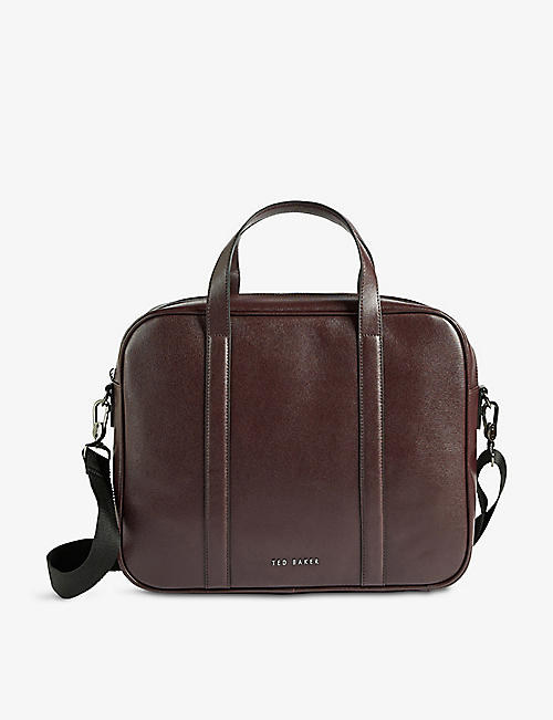 TED BAKER: Strath Saffiano leather document bag
