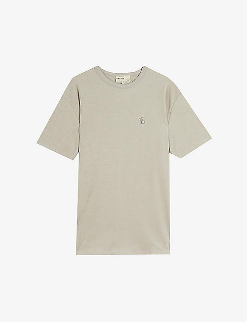 TED BAKER: Roastee cotton towelling T-shirt