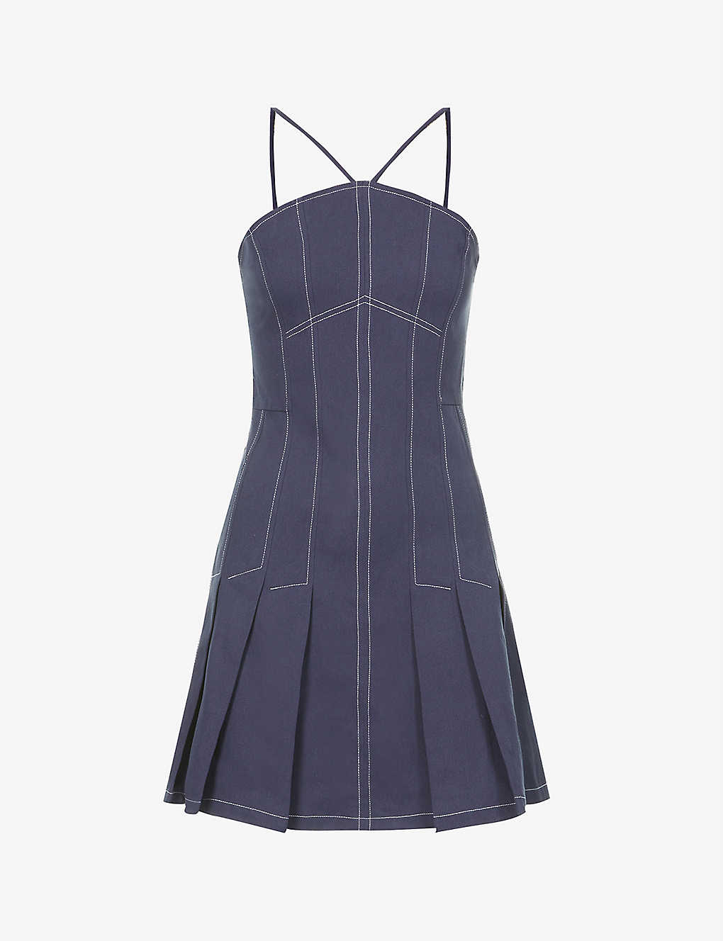 selfridges.com | AMY LYNN Panelled cotton-twill mini dress