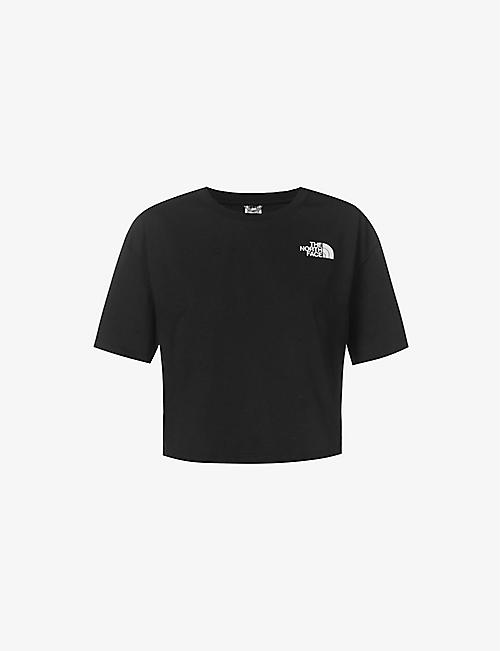 THE NORTH FACE: Logo-print cropped cotton-jersey T-shirt
