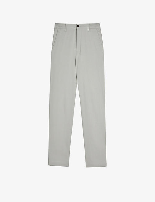 TED BAKER: Stilz cotton stretchy slim-cut trousers
