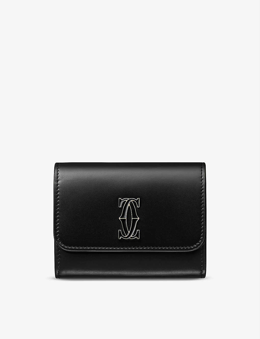 Double C de Cartier mini leather wallet