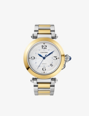 Cartier Mens Yellow Gold Crw2pa0014 Pasha De 18ct Yellow-gold, Steel Stainless-steel And Leather Int