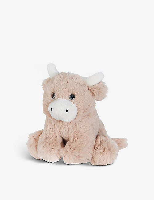 THE LITTLE WHITE COMPANY: Hamish cow mini soft toy 13cm
