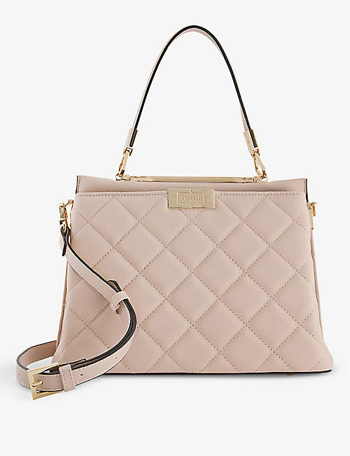 DUNE: Dates quilted faux leather handbag