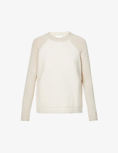 THE WHITE COMPANY: Relaxed-fit boucle merino wool-blend jumper
