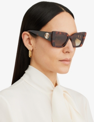 BURBERRY: BE4344 Daisy square-frame acetate sunglasses