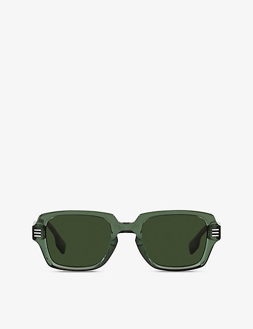 BURBERRY: BE4349 Eldon square-frame acetate sunglasses