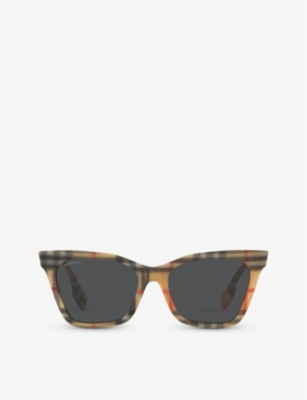 BURBERRY: BE4346 Elsa irregular-shaped acetate sunglasses