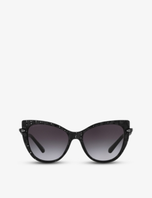 BVLGARI: BV8236B cat-eye acetate sunglasses