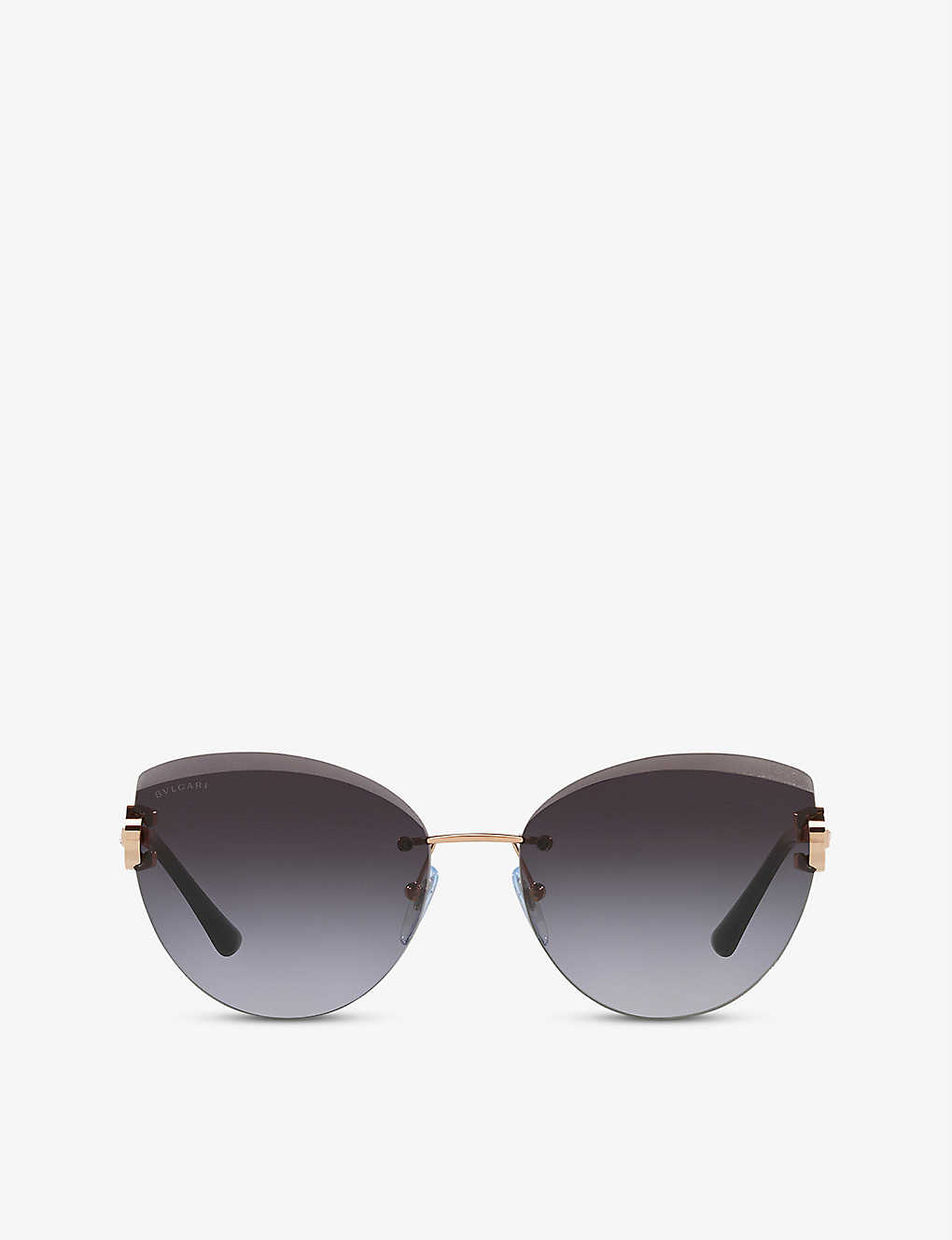 Bvlgari Bv6166b Cat-eye Gold-tone Metal Sunglasses