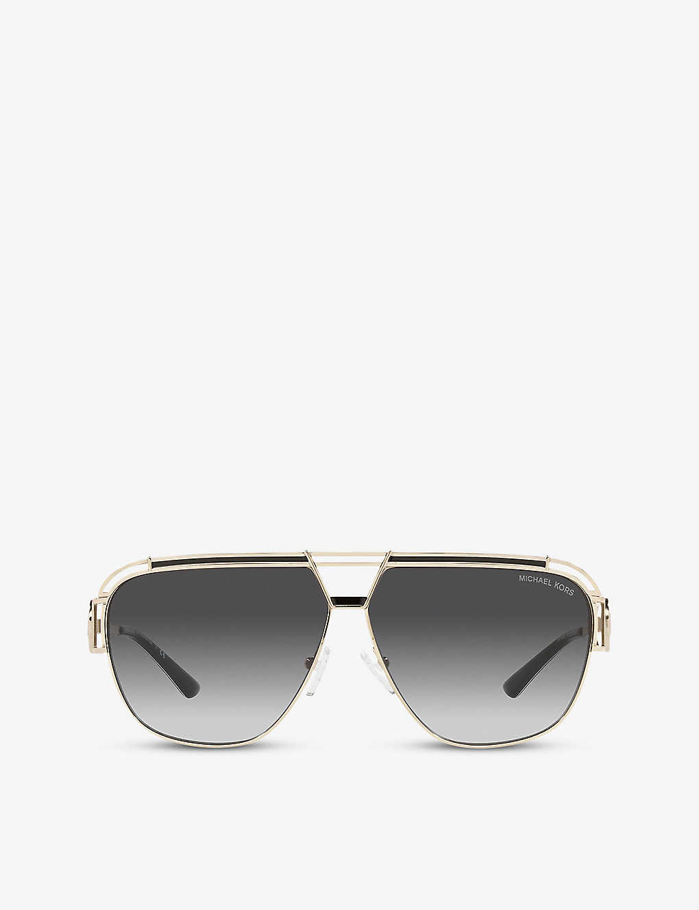 Michael Kors Womens Gold Mk1102 Vienna Aviator Sunglasses