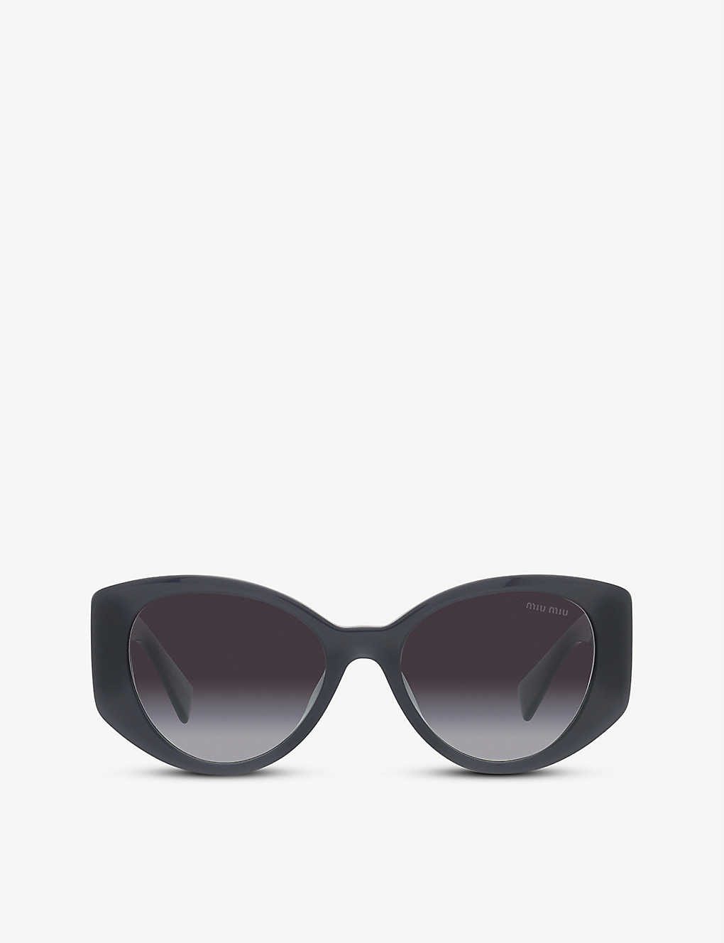 Miu Miu Womens Grey Mu 03ws Acetate Cat-eye Sunglasses