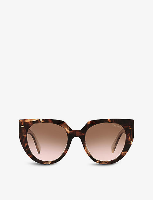 PRADA: PR 14WS cat eye-frame acetate sunglasses