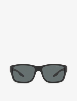 Prada Ps 01ws Square-frame Acetate Sunglasses In Black